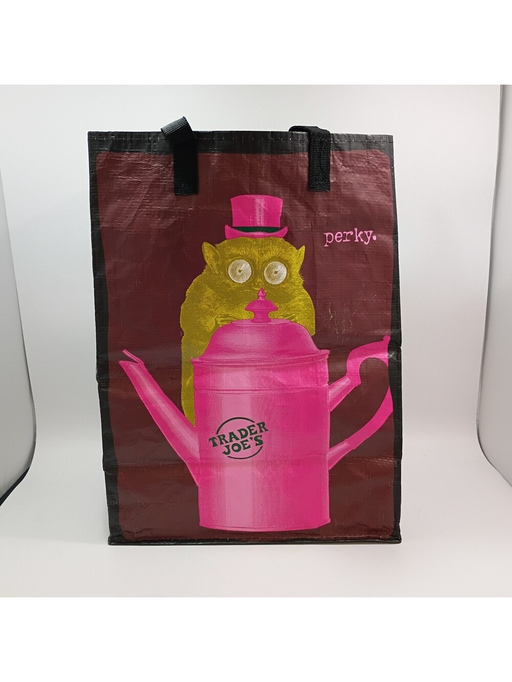 Trader Joe's Perky Owl UniCorny Reusable Grocery Tote Bag Nice